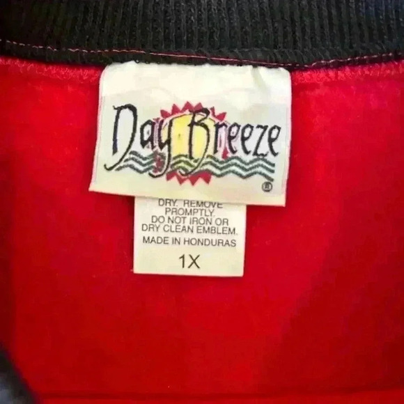 Vintage 90s Grandma Christmas Embroidered Sweatshirt Mock Neck Size 1X excellent - Picture 5 of 7